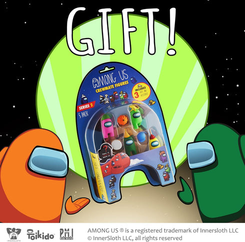 P.M.I. Crewmate Figures | 5 Toys Out of 16 Collectibles in 1 Pack | Merch Incl. The Peeled and The Clogged | 1 Hidden Impostor | Mini Toys with 3 ...