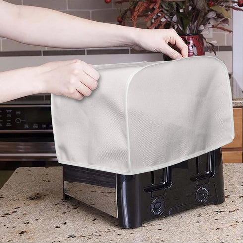 Yellow Toaster Dust Cover, Universal Toaster Dust Storage Bag for 2 Slice Bread Toaster, Small Appliance Cover...