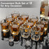 Ruckae 12 Pack 2 OZ Shot Glasses Set Clear Shot Glasses Bulk with Heavy Base Bar Square Glass Shot Cups for Vodka Tequila Whiskey Liquor...