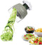 Handheld Spiralizer Vegetable Slicer,4 in 1 Heavy Duty Veggie Spiralizer Zucchini Spaghetti Maker,Vegatable Spiral Slicer for Salad,Carrot,Fruit,C...