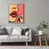 Posterizer 1 pcs-Baddie Lips and Lipstick Boss Lady-Art in Pop Style-Abstract & Modern Art-Gifts for Women-Living Room Bedroom Decor- unframed wal...