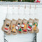 Beyond Your Thoughts Family Burlap Rustic Cartoon Cute Christmas Stocking Oranments Set of 6 (Extra Large) Embroidered Linen Christmas Family Deco...