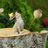 Top Collection Miniature Fairy Garden and Terrarium Rabbit Playing with Bird Statue...