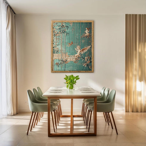 Posterizer 1 pcs-whimsical enchanted scene-fairies in nature 4-Collectibles & Fine Art-Fantasy & Fiction Art-Decor for Home & Office- unframed wal...