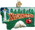 Old World Christmas Glass Blown Ornament State of Washington (36199)...
