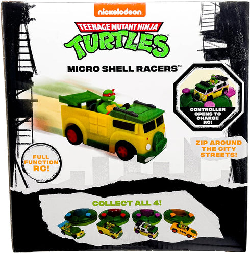 Teenage Mutant Ninja Turtles 3" Micro Shell Racers, Raphael, Ages 5+ - 2.4 Ghz Rc Vehicle with Turtle Half Shell Controller - Collect All 4!...