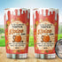 The Season for Pumpkin Spice Tumbler 20Oz - Pumpkin Halloween Tumbler 20Oz Pack 1 - Stainless Steel Travel Tumbler - Halloween Cup Gift for Men, W...