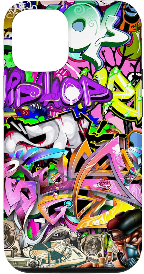 iPhone 12/12 Pro Graffiti Street Art, Colorful Urban hip hop Case...