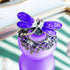 YU FENG 40ml Fancy Purple Dragonfly Empty Refillable Glass Perfume Bottle,Retro Frosted Butterfly Lid Perfume Bottle...
