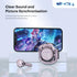 Crystal Earbuds (Baby Blue) - Dive into a World of Color and Sound with Chic Pastel Hues & Transparent LED Display Case - Premium Wireless Audio E...