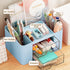 Desk Organizer,Multi-Functional Item of Stationery,Desk Organizers and Accessories desk with 5 Compartments (Blue)...
