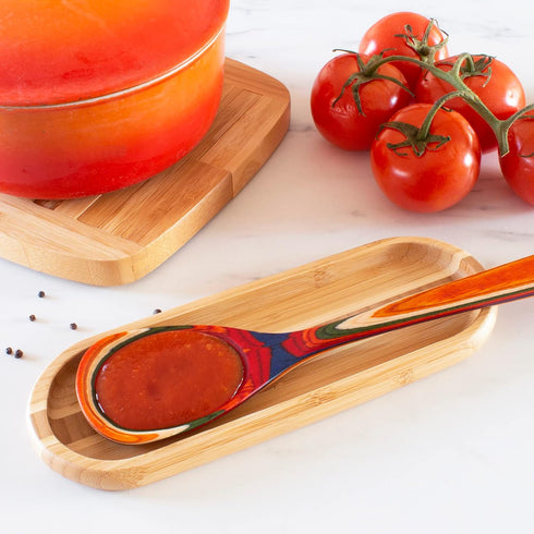 Totally Bamboo Catch All Spoon Rest for Kitchen Counter, 10" x 3.5"...