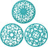 Teal Trivets for Hot Dishes, Silicone Hot Pads for Kitchen, Silicone Trivets for Hot Pots and Pans, Countertop and Tabletop Trivet Mat, Multi Use ...