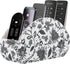 Desktop Leather Remote Control Holder,TV Remote Caddy/Tray Bedside Table Organizer for Media Controller,Blu-Ray,Heater Controllers,Glasses,Cosmeti...