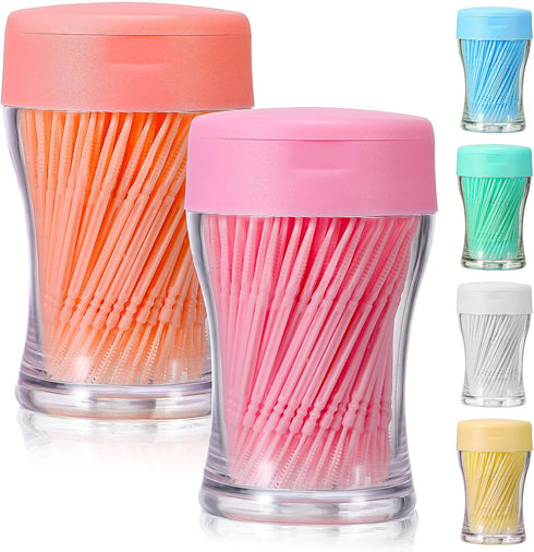 Healifty 1200Pcs Double-Head Toothpicks, Disposable Plastic Toothpicks for Teeth Cleaning Oral Care...
