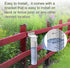 Rain Gauge Outdoor Plastic,Rain Gauges for Yard Freeze Proof 7" Capacity Rain Measure Gauge with Stainless Steel Mounting Rack Holder Large Clear ...