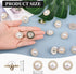 30 Pcs Faux Pearl Buttons, Gold Retro Vintage Pearl Acrylic Buttons Round Buttons Sew on Buttons Embellishments for DIY Crafts, 18 mm...