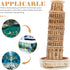 Amosfun 3pcs Leaning Tower of Pisa Model Resin Decoration Tower Collectible Figure Fish Tank Landscape Architecture Building Model Fish Tank Tower...