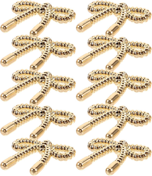 Operitacx 10pcs Bow Button: Pant Waist Tightener - Shirt Clips for Women Clothing - Coat Buttons - Button Pins for Jeans - Sewing Fastener - Brooc...