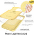 IceSword iPhone 13 Pro Max Case Yellow (2021), Liquid Silicone Slim Protective Phone Case, Soft Anti-Scratch Microfiber Lining, Matte Bright Lemon...