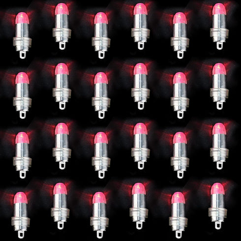 Non-Blinking LED Balloon Lights for Balloon Paper Lantern Party Decoration (Red, Pack of 24)...