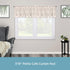 Kenney 7/16” Fiona Café Window Curtain Rod, Chocolate, 48-84”...