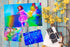 Bleidruck 25 Sheets 8.25x11.7 Inches Clear Holographic Premium Cold Laminated Film Holographic Overlay Laminating Self Adhesive Film...