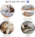 2 Pcs Pet Bed Mats. Ultra Soft Pet (Dog/Cat) Bed with Cute Prints. Reversible Faux Lambswool Kennel Pad for Medium Small Dogs and Cats. Machine Wa...