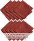 Elrene Home Fashions Elegant Woven Leaves Jacquard Damask Wrinkle Resistant Tablecloth, 70" x 70", Round, Spice Red...