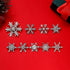 9PCS Christmas Snowflake Brooches Winter Holiday Rhinestone Snowflake Brooch Pins Set for Women Men Family Christmas New Year Gifts...