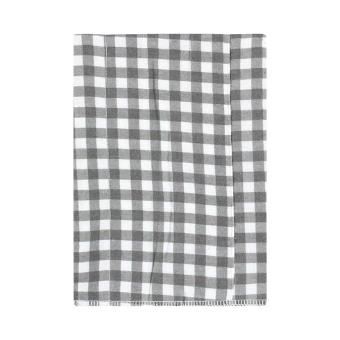 Hudson Baby Unisex Baby Cotton Flannel Burp Cloths 4-Pack, Farm Friends Grey, One Size...