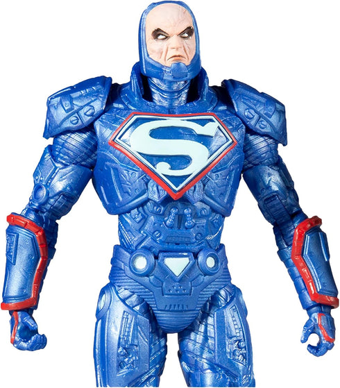 McFarlane Toys DC Multiverse Lex Luthor in Blue Power Suit 7" Action Figure with Throne & Accessories...