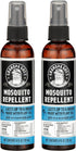 Grandpa Gus's Natural Mosquito Repellent Spray, Time-Release Plant-Based Actives, Non-Greasy, No Stains, No DEET, 4 oz (Pack of 2)...