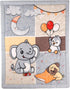 Elephant Moon Crib Quilt for Baby Boys and Girls | Microfiber Crib Comforter for Standard Size Crib | Super Soft Reversible Baby Quilted Blanket...