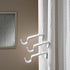 Curtain Rod Brackets Heavy Duty Drapery Hardware Adjustable Rod Holders for 7/8 or 1 Inch Rods, Set of 3 (White, fits rods up to 1 inch)...