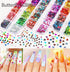 Teenitor 12 Sheets Nail Art Sticker Self-Adhesive, Flower Nail Stickers 5D Embossed Nail Decals, 5 Boxes Nail Art Glitter Sequins Flakes, Nail Art...