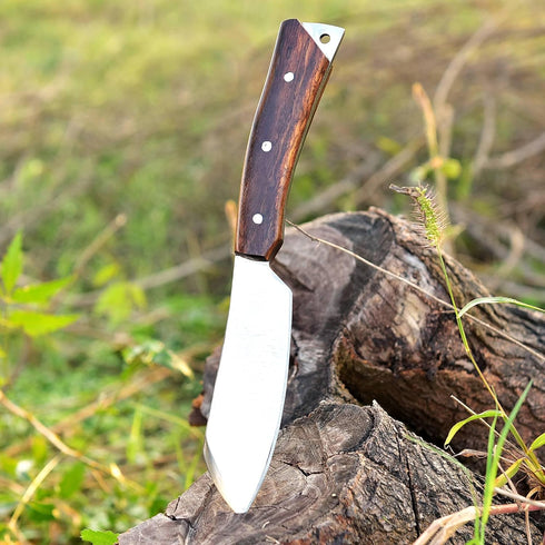 Nessmuk Knife Bushcraft Knives 9 Inches Hunting Fixed Blade Knife, Full Tang Bowie Knife, Outdoor Survival Skinning knife, Camping knife, Hunting ...