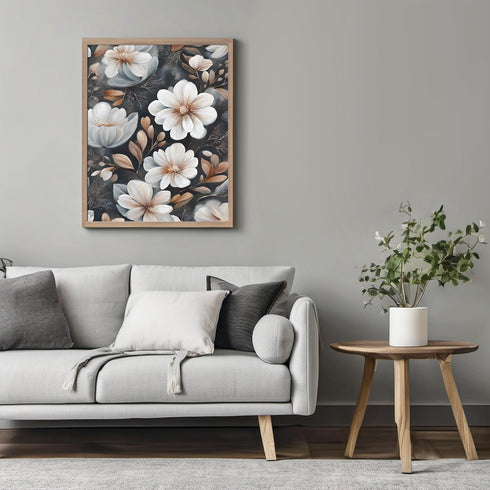 Posterizer 1 pcs-dainty flowers in nature -oil painting style-6-Floral & Botanical Art-Landscape & Nature Art-Living Room Bedroom Decor- unframed ...