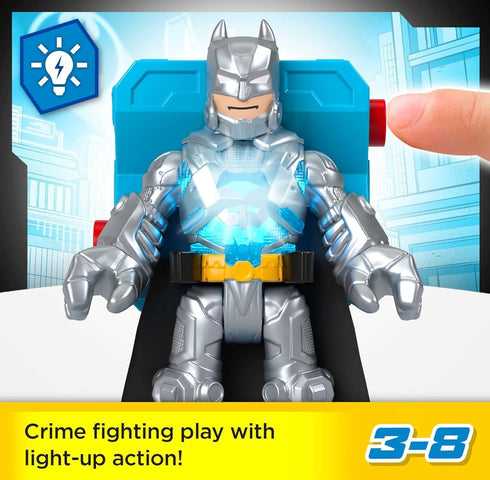 Fisher-Price Imaginext DC Super Friends Preschool Toys Batman Battle Multipack 9-Piece Figure Set with Light-Up Backpack for Ages 3+ Years...