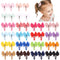 40PCS Snap Baby Hair Bows Clips for Girls Grosgrain Ribbon Fully Wapped 2 Inch Infant Hair Barrettes Accessories for Baby Girls Newborns Toddler...