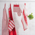 DII Heavy Duty Kitchen Cleaning Collection, Long-Lasting Quality, Cotton Dish Towel Set, 18x28, Striped Tomato, 3 Piece...