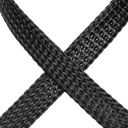 uxcell 50 Ft - 3/8 Inch Expandable Braided Cable Sleeve, PET Cable Management Wire Sleeving Cord Protector, Wire Wrap Loom Tube for TV Computer Au...