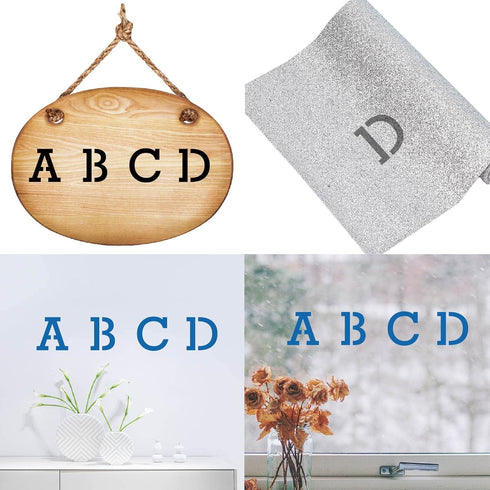 GORGECRAFT Metal Letter Stencil Stainless Steel Lettering Alphabet Symbol Painting Template Journal Tool for Painting, Wood Burning, Pyrography an...