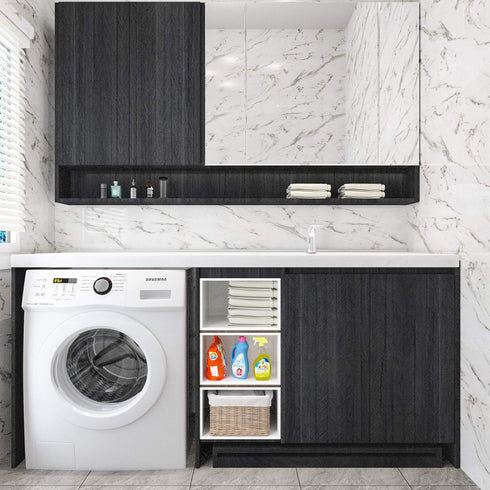 WESTICK Black Peel and Stick Wallpaper Countert Top Peel and Stick Countertops for Kitchen Sticky Wallpaper Vinyl Countertop Peel and Stick Cabine...