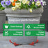 ORIMERC 12 Pcs 3/4" Plant Pot Lift Feet Plastic Elevator & 30ft Self-Watering Wick Cord Rope, Outdoor Indoor Potted Flower Shim Planter Raiser Toe...