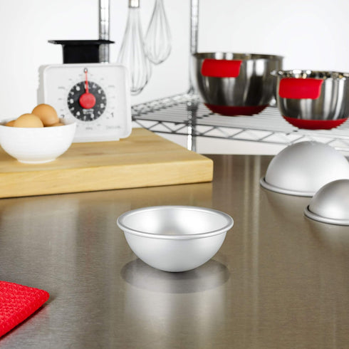 Fat Daddio's 4 Inch x 2 Inch Deep Aluminum Hemisphere Pan...