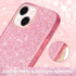 MILPROX Compatible with iPhone 14 Case (2022), Glitter Sparkly Shiny Bling Rubber Gel Shell Cases 3 Layers Shockproof Protective Bumper Cover for ...