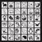 Animal Stencils Reusable Journaling Drawing Template for Creation Painting Education School Projects Scrapbooking, Sidewalk Chalk DIY Crafts on Wo...