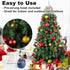 Red & Gold 2.5" Christmas Balls Christmas Tree Decoration Ornaments Shatterproof Hanging Balls for Birthday Halloween Holiday Wedding Decorations ...