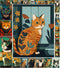 Decoupage Paper Pack (35 Sheets 6"x8") Naïve Art Cat Portraits FLONZ Vintage Pictures Reprint Cards for Decoupage, Craft and Scrapbooking...